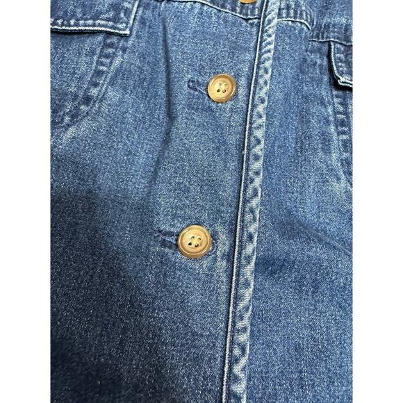 VTG Talbots Denim Top Women XL Y2K Clueless Grunge Coquette Festival Feminine - Picture 8 of 8